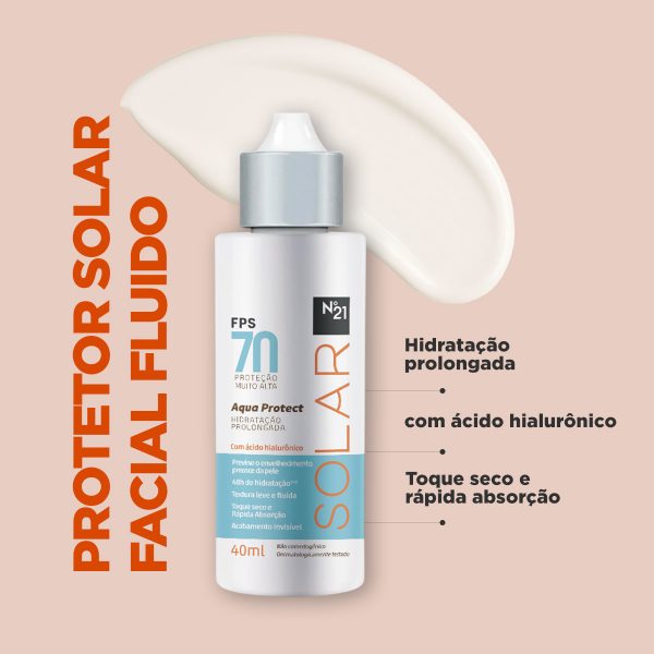 Protetor Solar Facial Fluido N°21 FPS 70 - Image 2